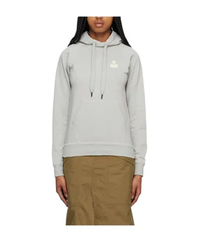 Isabel Marant Étoile Logo-print Hoodie In White