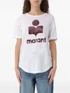 Isabel Marant Étoile Logo-print Linen T-shirt In White