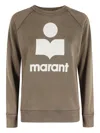 Isabel Marant Étoile Logo-print Long-sleeve Sweatshirt In Brown