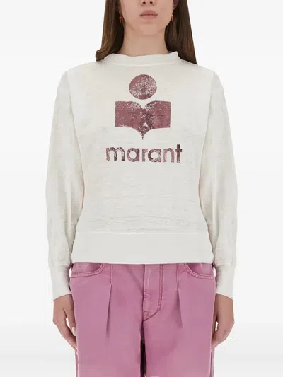 ISABEL MARANT ÉTOILE LOGO-PRINT LONG-SLEEVE T-SHIRT