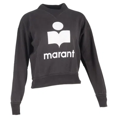 Isabel Marant Etoile Logo-print Sweater In Black Cotton In Multi