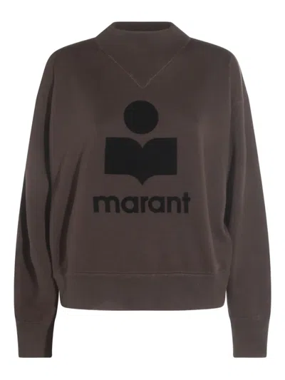 Isabel Marant Étoile Logo-print Sweatshirt In Brown