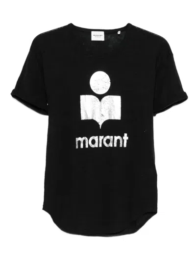 Isabel Marant Étoile Logo-print T-shirt In Black