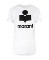 Isabel Marant Étoile Isabel Marant Etoile Logo Print Zewel Short-sleeve T-shirt In White
