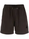 Isabel Marant Étoile Logo-print Track Shorts In Brown