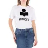 Isabel Marant Étoile Logo Print Zewel Short-sleeve T-shirt In White