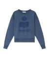 Isabel Marant Étoile Logo Printed Crewneck Sweatshirt In Blue