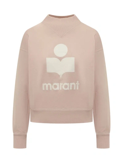 Isabel Marant Étoile Logo Printed Crewneck Sweatshirt In Pink