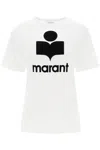 Isabel Marant Étoile Isabel Marant Etoile Zewel T Shirt With Flocked Logo In White