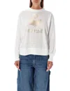 Isabel Marant Étoile Ga Long Sleeve Round Neck Top In White