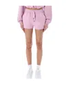 Isabel Marant Étoile Logo Printed Shorts In Pink