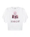 Isabel Marant Étoile Logo-print Linen T-shirt In White