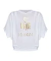 Isabel Marant Étoile Logo-print Linen T-shirt In White