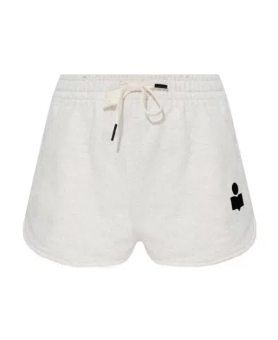 ISABEL MARANT ÉTOILE ISABEL MARANT ÉTOILE DRAWSTRING LOGO-PATCH SHORTS