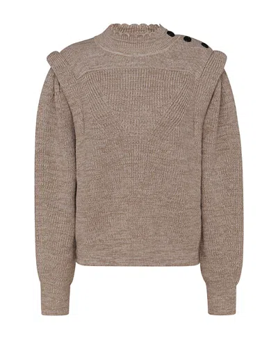 Isabel Marant Étoile Logo Sweater In Nude