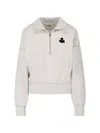 Isabel Marant Étoile Isabel Marant Etoile Melange Sand Cotton Blend Ross Sweatshirt In White