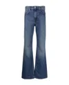 Isabel Marant Étoile Logo Trumpet Jeans In Blue