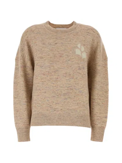 Isabel Marant Étoile Logo-embroidered Melange Sweatshirt In Pink
