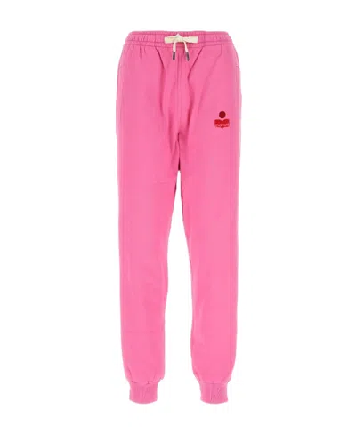 Isabel Marant Étoile Logo-print Track Pants In Pink