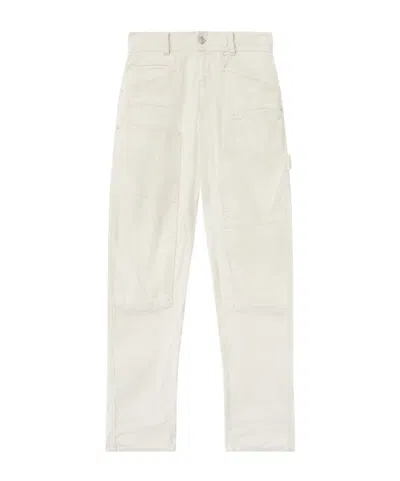Isabel Marant Étoile Lois Low-rise Casual Pants In White