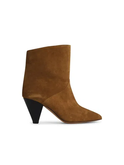 ISABEL MARANT ÉTOILE ISABEL MARANT ÉTOILE LOLINE' BROWN SUEDE BOOTS