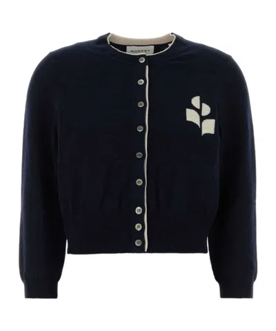 Isabel Marant Étoile Lona Crewneck Cardigan In Blue