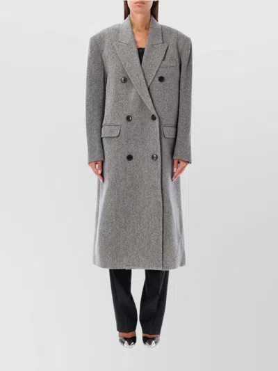 ISABEL MARANT ÉTOILE LONG LENGTH STRUCTURED SHOULDERS COAT