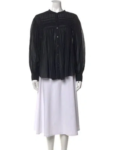 Pre-owned Isabel Marant Étoile Long Sleeve Blouse In Black