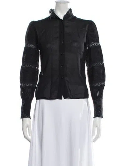 Pre-owned Isabel Marant Étoile Long Sleeve Blouse In Black
