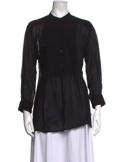 Pre-owned Isabel Marant Étoile Long Sleeve Blouse In Black
