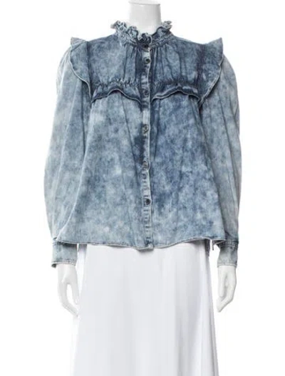 Pre-owned Isabel Marant Étoile Long Sleeve Blouse In Blue