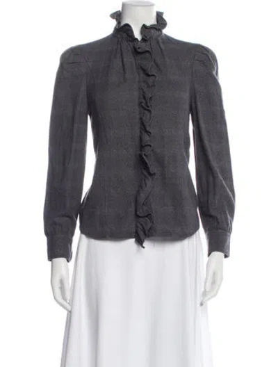 Pre-owned Isabel Marant Étoile Long Sleeve Blouse In Gray