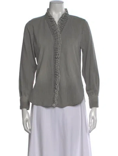 Pre-owned Isabel Marant Étoile Long Sleeve Blouse In Gray