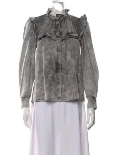 Pre-owned Isabel Marant Étoile Long Sleeve Blouse In Gray