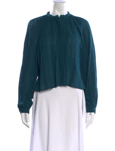 Pre-owned Isabel Marant Étoile Long Sleeve Blouse In Green
