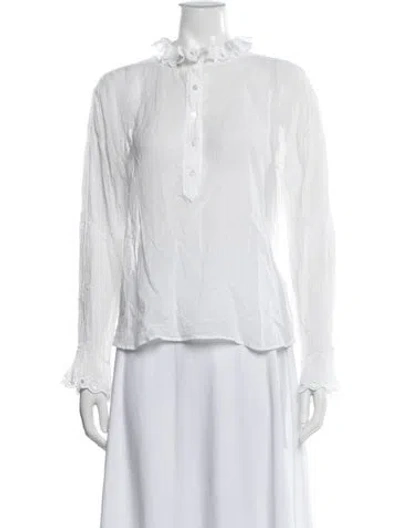 Pre-owned Isabel Marant Étoile Long Sleeve Blouse In Neutral