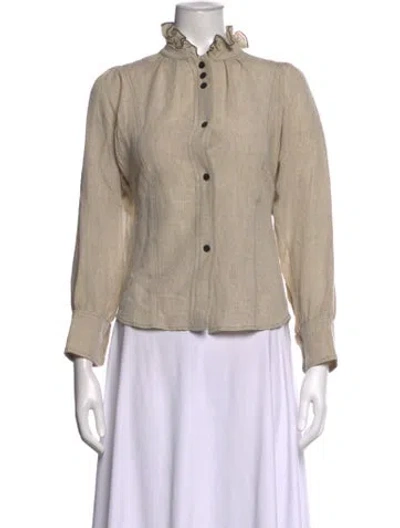 Pre-owned Isabel Marant Étoile Long Sleeve Blouse In Neutrals