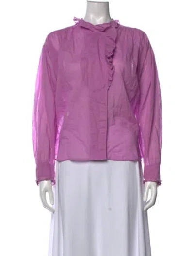Pre-owned Isabel Marant Étoile Long Sleeve Blouse In Purple