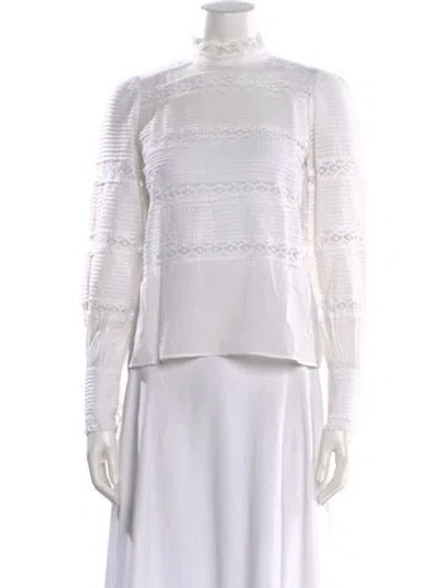Pre-owned Isabel Marant Étoile Long Sleeve Blouse In White