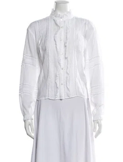 Pre-owned Isabel Marant Étoile Long Sleeve Blouse In White