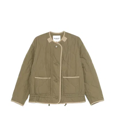 Isabel Marant Étoile Long Sleeve Casual Jacket In Brown