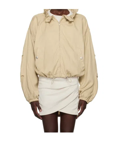 Isabel Marant Étoile Long Sleeve Casual Jacket In Nude
