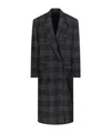 Isabel Marant Étoile Long Checked Double-breasted Notched Lapels Coat