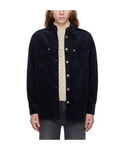 Isabel Marant Étoile Long-sleeve Corduroy Shirt In Black