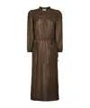 Isabel Marant Étoile Ruffled Button-front Maxi Dress In Brown