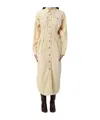 Isabel Marant Étoile Long Sleeve Dress In Neutral