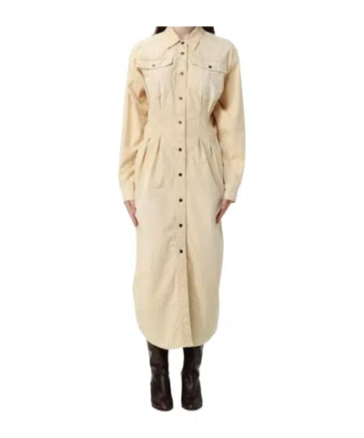 Isabel Marant Étoile Long Sleeve Dress In Neutral