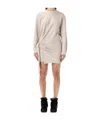Isabel Marant Étoile Long Sleeve Dress In Neutral