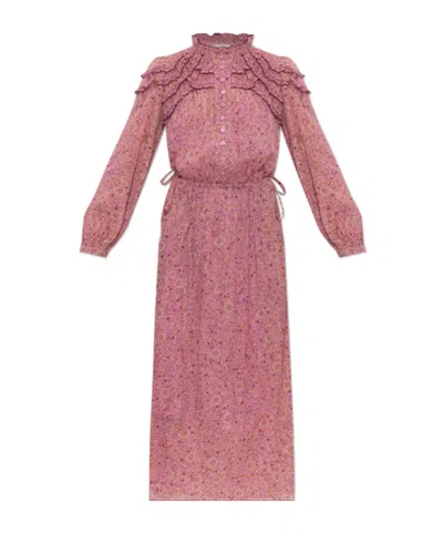 Isabel Marant Étoile Long Sleeve Dress In Multi
