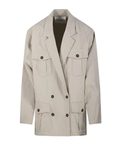 Isabel Marant Étoile Long Sleeve Jacket In Gray